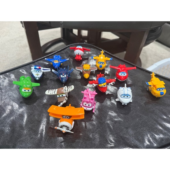 Super Wings 5 inches Classic Team Pack - Jett, Donnie, Astra  Super Wings Mini Transforming Plane Toys Set 13‎ Figures Kid